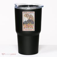 The Audacity Skeleton Tarot Card Sun Eye Aesthetic Tumbler thumb 0