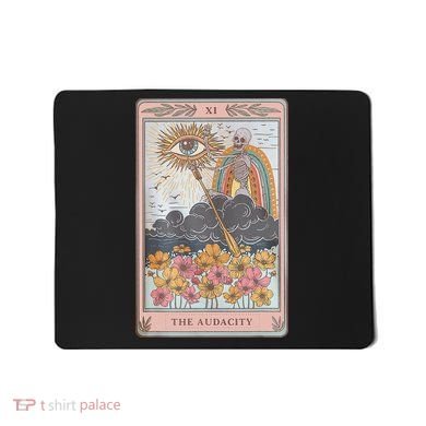 The Audacity Skeleton Tarot Card Sun Eye Aesthetic Mousepad