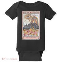 The Audacity Skeleton Tarot Card Sun Eye Aesthetic Baby Bodysuit thumb 0