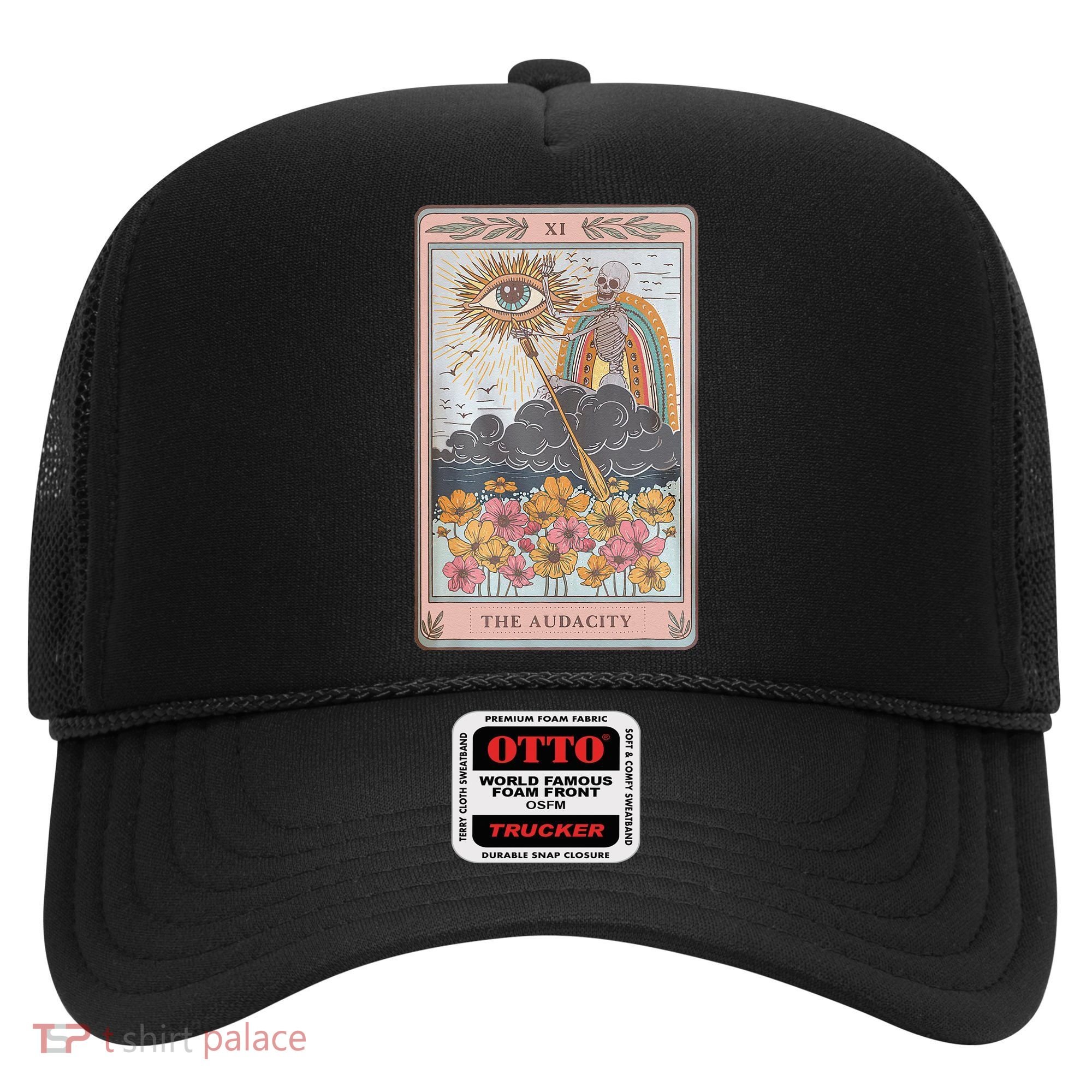 The Audacity Skeleton Tarot Card Sun Eye Aesthetic Hat