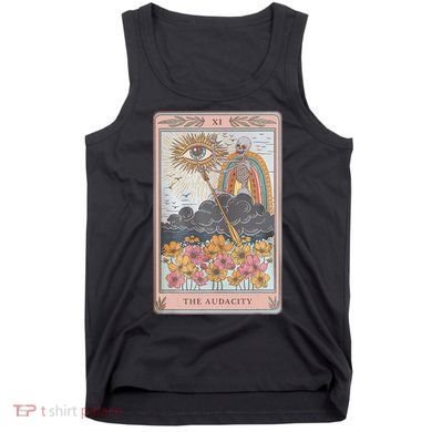 The Audacity Skeleton Tarot Card Sun Eye Aesthetic Tank Top