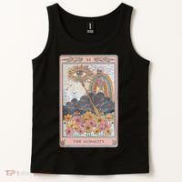 The Audacity Skeleton Tarot Card Sun Eye Aesthetic Tank Top thumb 2