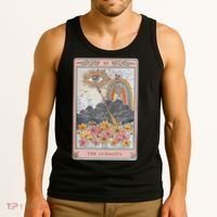 The Audacity Skeleton Tarot Card Sun Eye Aesthetic Tank Top thumb 3