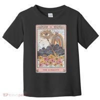 The Audacity Skeleton Tarot Card Sun Eye Aesthetic Toddler T-Shirt thumb 0