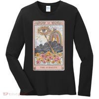 The Audacity Skeleton Tarot Card Sun Eye Aesthetic Women's Long Sleeve Shirt thumb 0