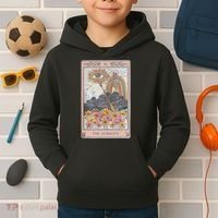 The Audacity Skeleton Tarot Card Sun Eye Aesthetic Kids Hoodie thumb 2