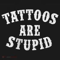 Tattoos Are Stupid Funny Sarcastic Tattoo Cute Gift Pajama Set thumb 2