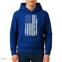 Tummy Ache Survivor American Flag Funny Kids Hoodie thumb 4