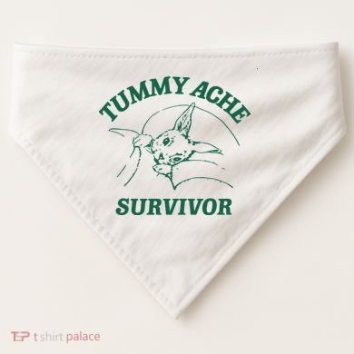Tummy Ache Survivor Tummy Ache USA-Made Doggie Bandana