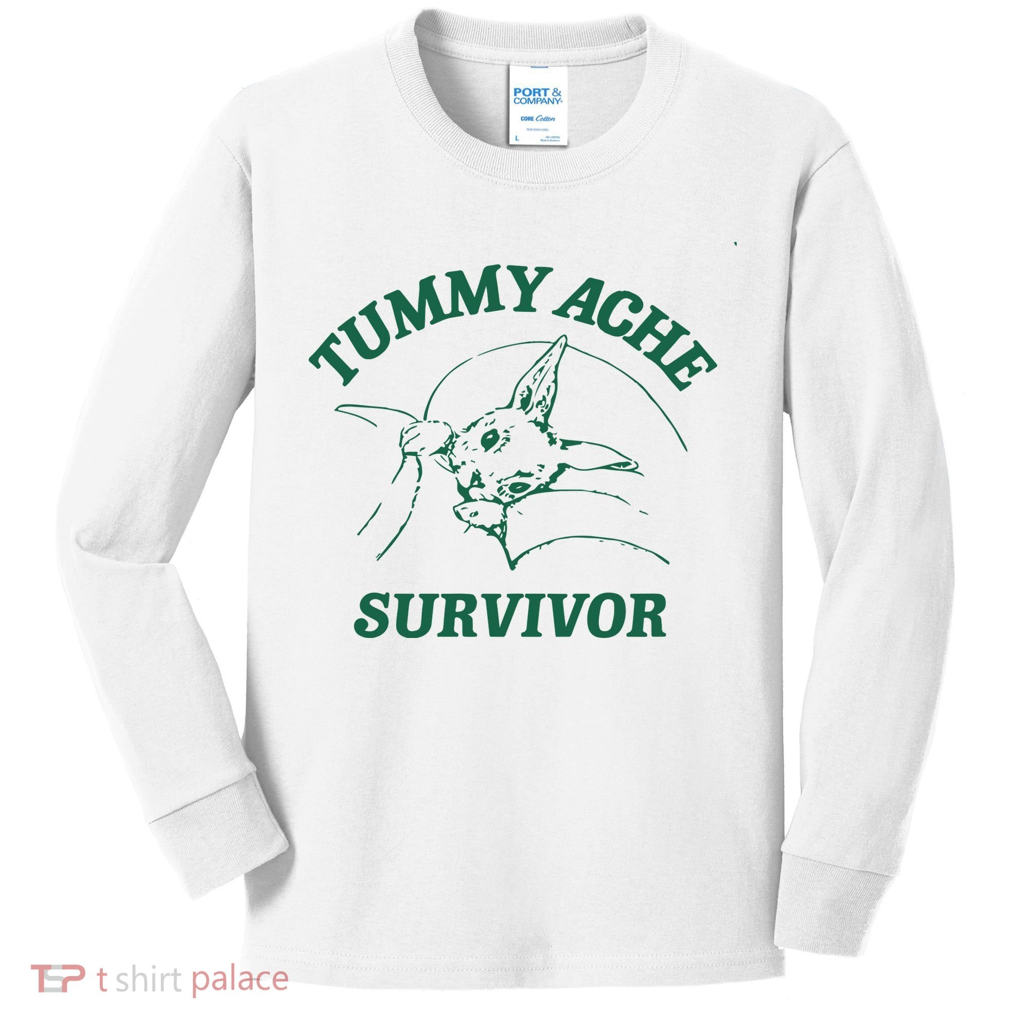 Tummy Ache Survivor Tummy Ache Kids Long Sleeve Shirt