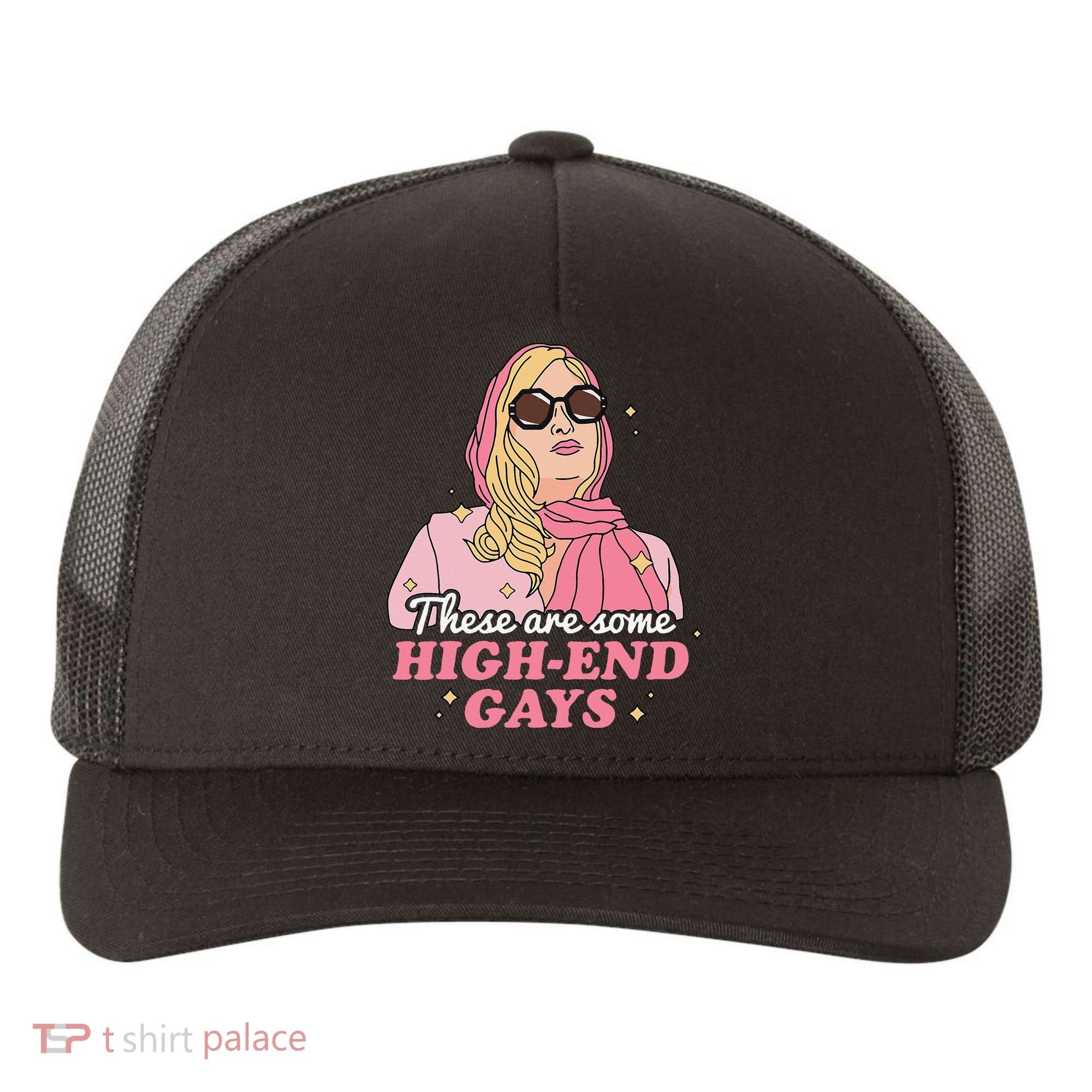 These Are Some High End Gays LGBT Yupoong Adult 5-Panel Trucker Hat