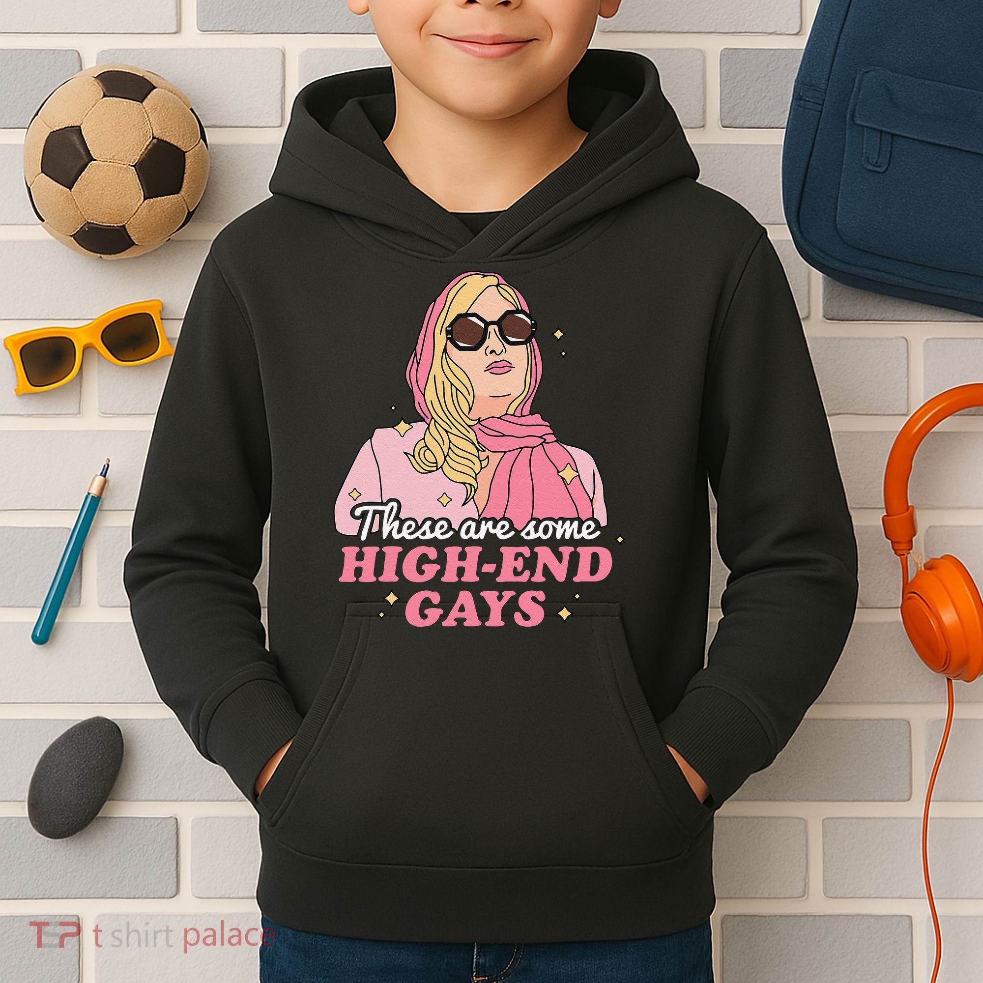 These Are Some High End Gays LGBT Kids Hoodie