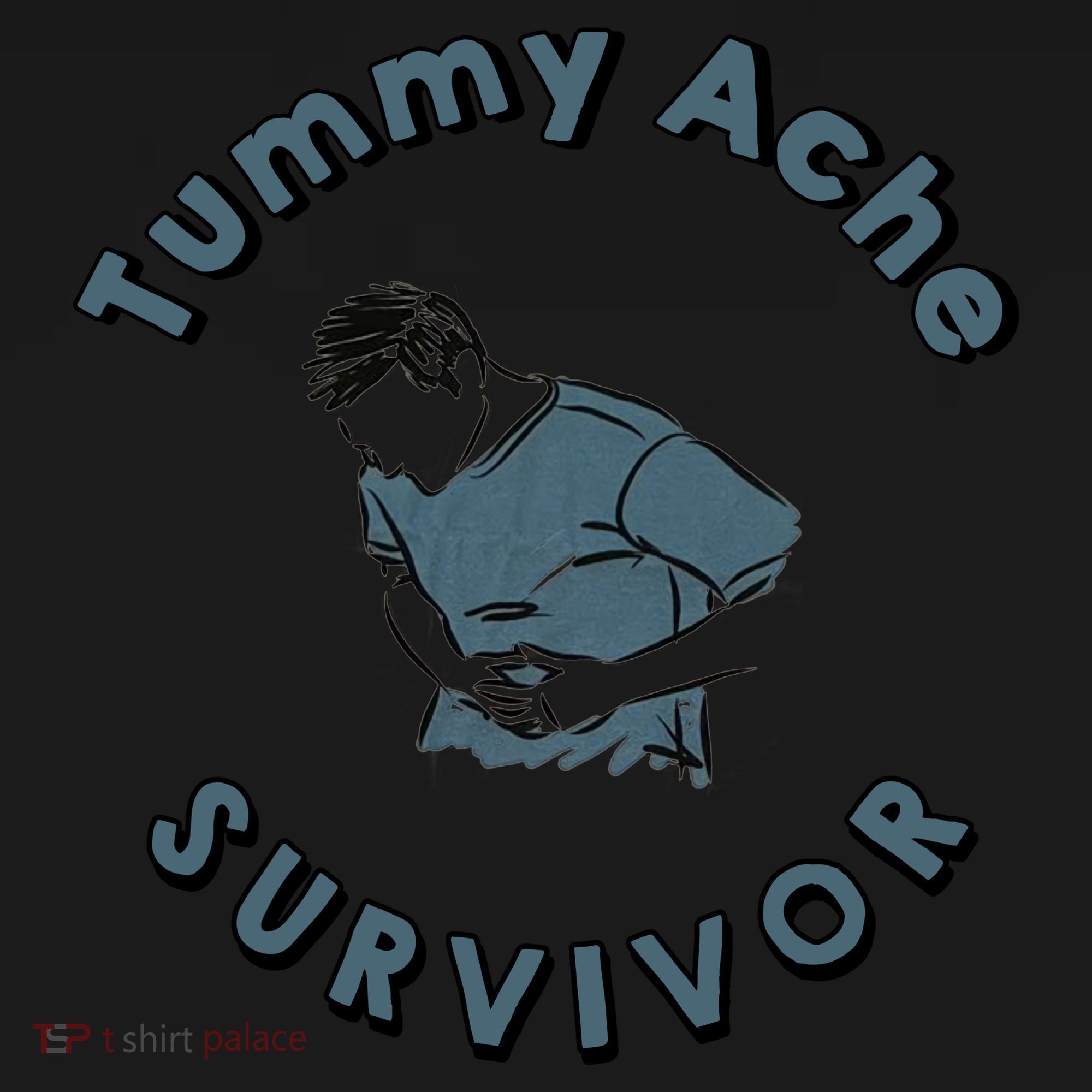 Tummy Ache Survivor Funny Tummy Ache Joke Women's Tank Top