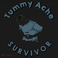 Tummy Ache Survivor Funny Tummy Ache Joke Baby Bodysuit thumb 2