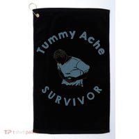Tummy Ache Survivor Funny Tummy Ache Joke Golf Towel thumb 0