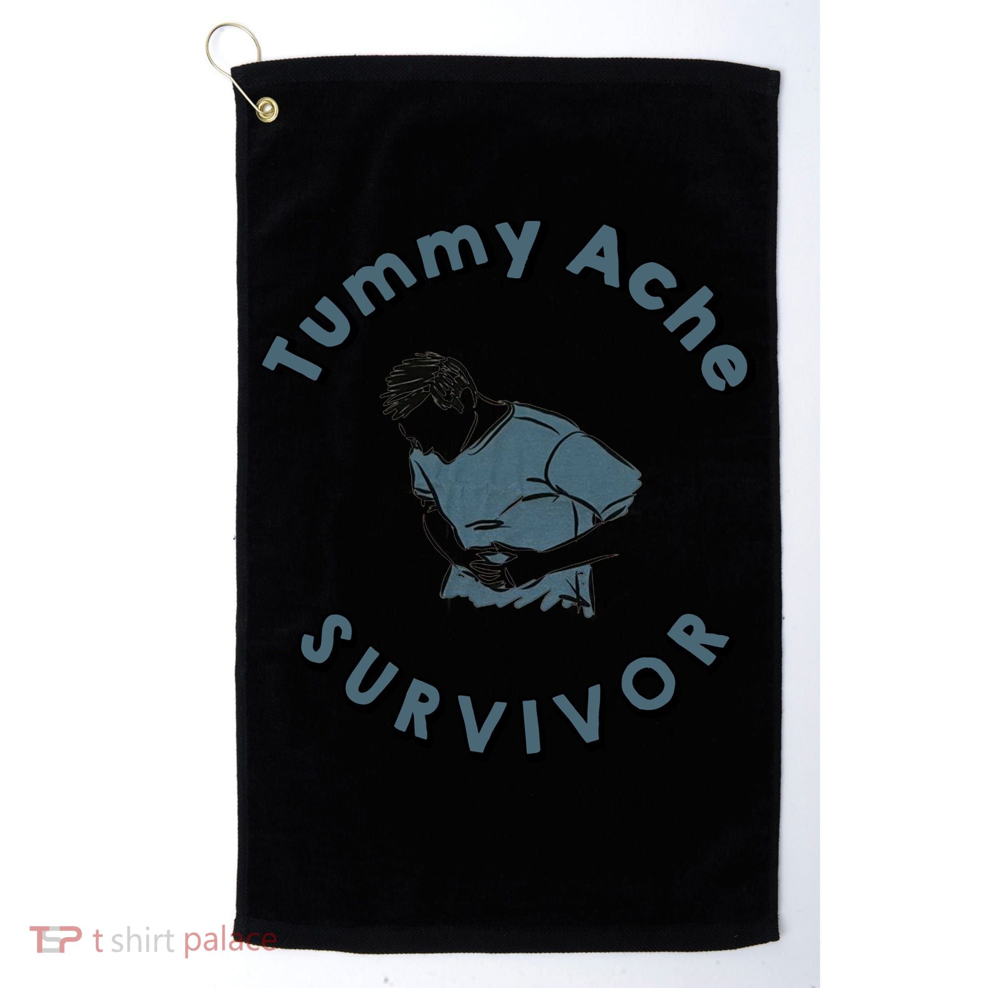 Tummy Ache Survivor Funny Tummy Ache Joke Golf Towel