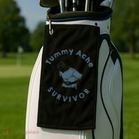 Tummy Ache Survivor Funny Tummy Ache Joke Golf Towel thumb 2