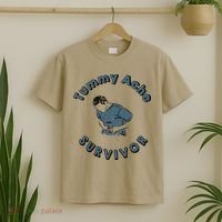 Tummy Ache Survivor Funny Tummy Ache Joke T-Shirt thumb 2