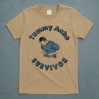 Tummy Ache Survivor Funny Tummy Ache Joke T-Shirt thumb 5