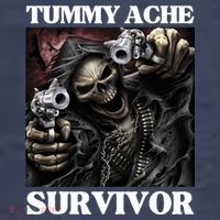 Tummy Ache Survivor Funny Cool Edgy Hard Skeleton Meme Women's T-Shirt thumb 6
