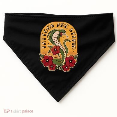 Tattoos Are Stupid USA-Made Doggie Bandana