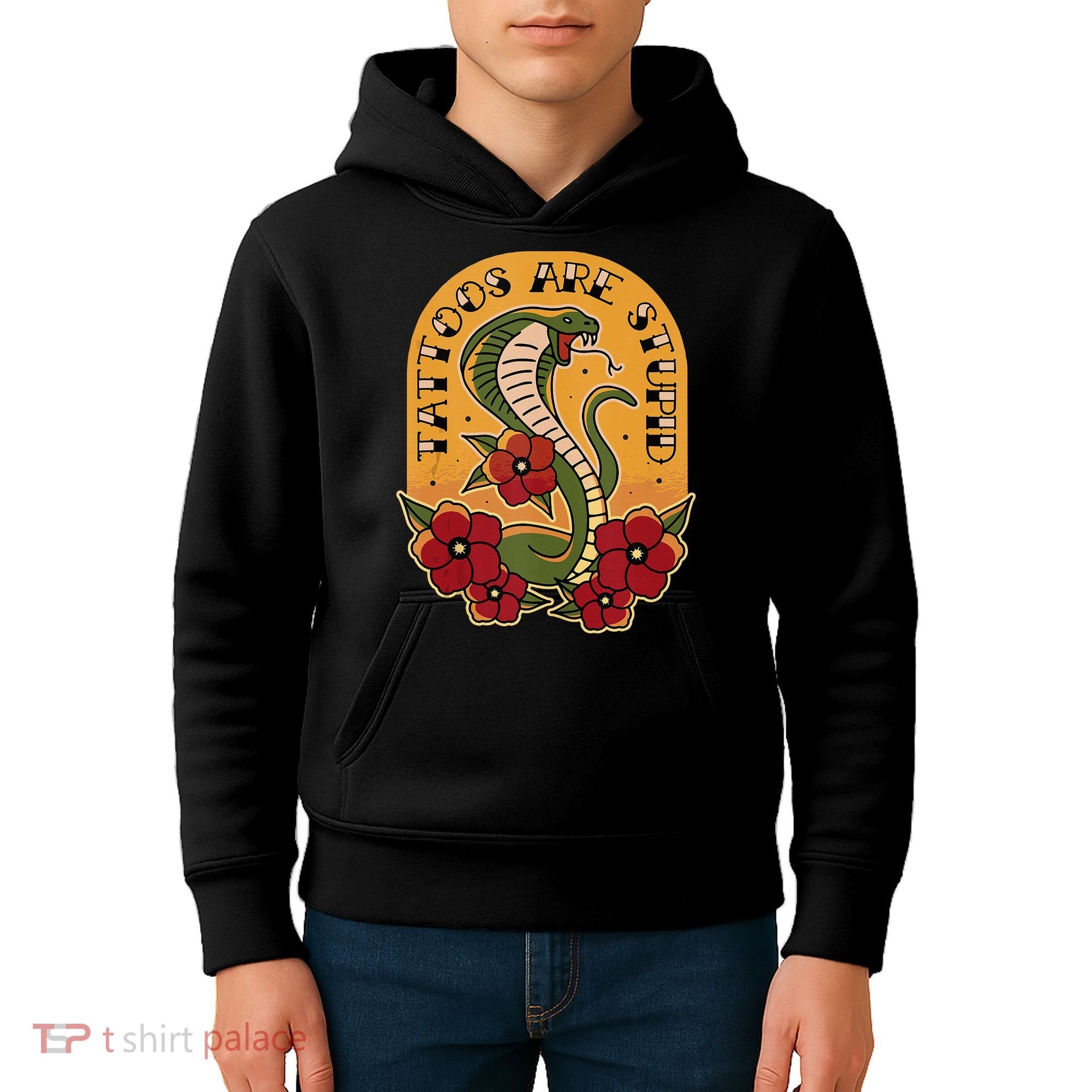 Tattoos Are Stupid Kids Hoodie