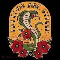 Tattoos Are Stupid Kids Long Sleeve Shirt thumb 2