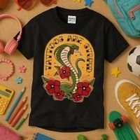 Tattoos Are Stupid Kids T-Shirt thumb 3