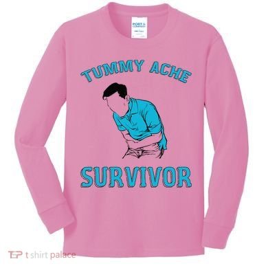 Tummy Ache Survivor Kids Long Sleeve Shirt