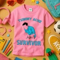 Tummy Ache Survivor Kids T-Shirt thumb 3