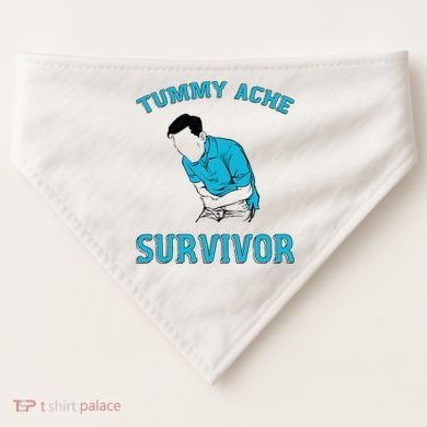 Tummy Ache Survivor USA-Made Doggie Bandana