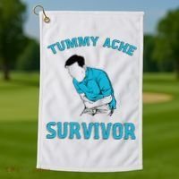 Tummy Ache Survivor Golf Towel thumb 1