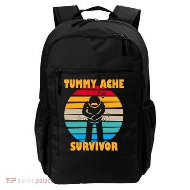 Tummy Ache Survivor Funny Retro Backpack