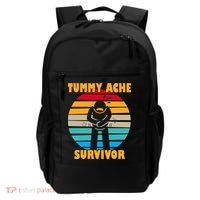 Tummy Ache Survivor Funny Retro Backpack thumb 0