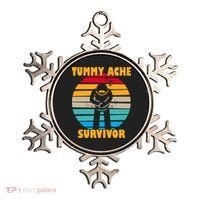 Tummy Ache Survivor Funny Retro Ornament thumb 0