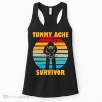 Tummy Ache Survivor Funny Retro Women's Tank Top thumb 0