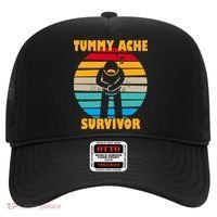 Tummy Ache Survivor Funny Retro Hat thumb 0