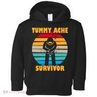Tummy Ache Survivor Funny Retro Toddler Hoodie thumb 0