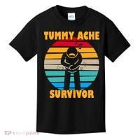Tummy Ache Survivor Funny Retro Kids T-Shirt thumb 0