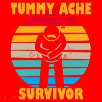 Tummy Ache Survivor Funny Retro Santa Hat thumb 1