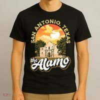The Alamo San Antonio Texas Mission Vintage Retro Remember T-Shirt thumb 3