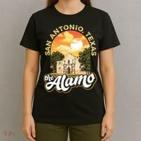 The Alamo San Antonio Texas Mission Vintage Retro Remember T-Shirt thumb 4