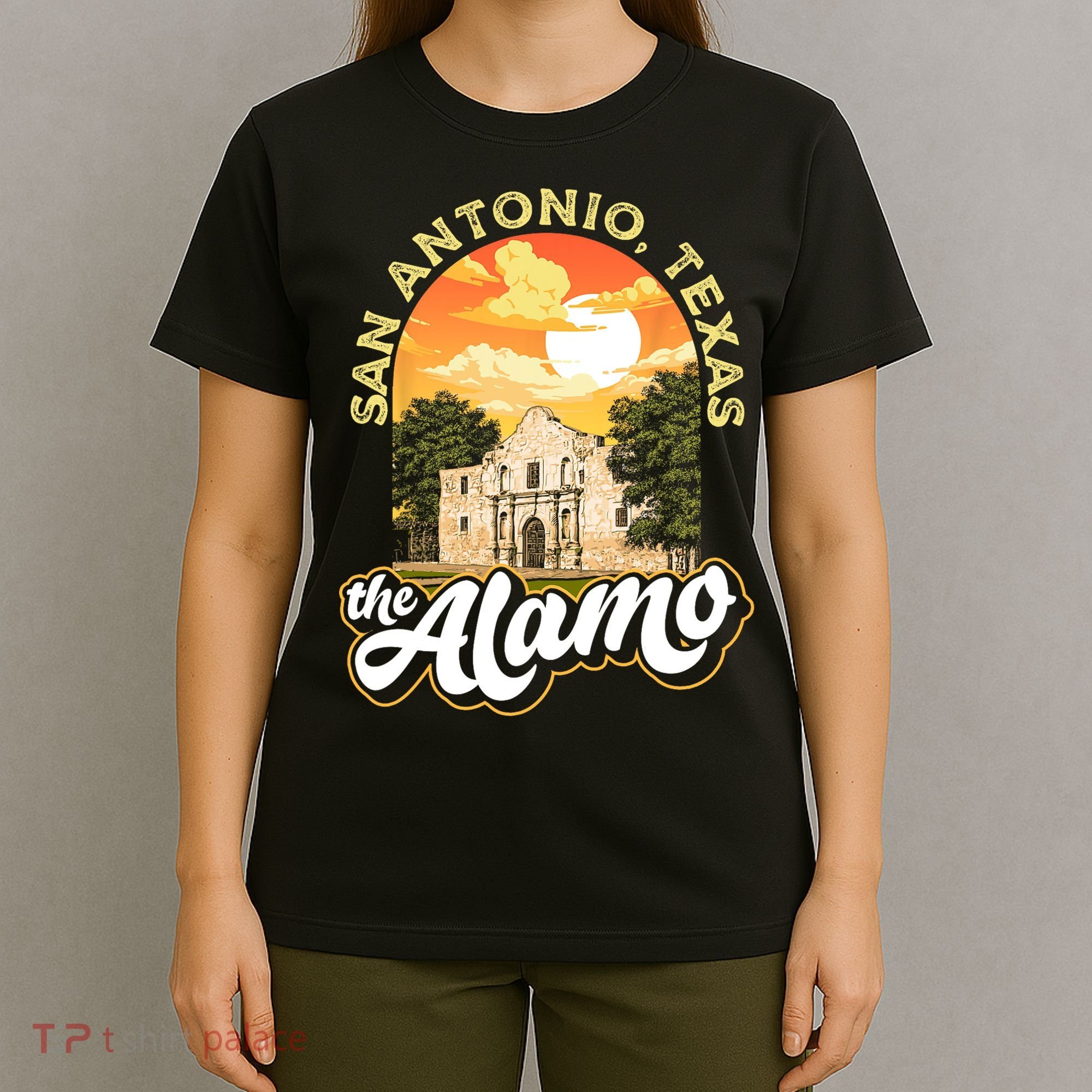 The Alamo San Antonio Texas Mission Vintage Retro Remember T-Shirt