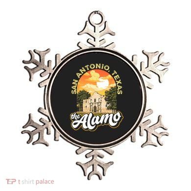 The Alamo San Antonio Texas Mission Vintage Retro Remember Ornament