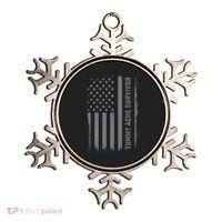 Tummy Ache Survivor IBS Stomach Ache US Flag Ornament thumb 0