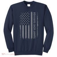 Tummy Ache Survivor IBS Stomach Ache US Flag Sweatshirt thumb 0