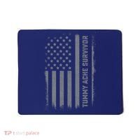 Tummy Ache Survivor IBS Stomach Ache US Flag Mousepad thumb 0