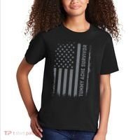 Tummy Ache Survivor IBS Stomach Ache US Flag Kids T-Shirt thumb 2