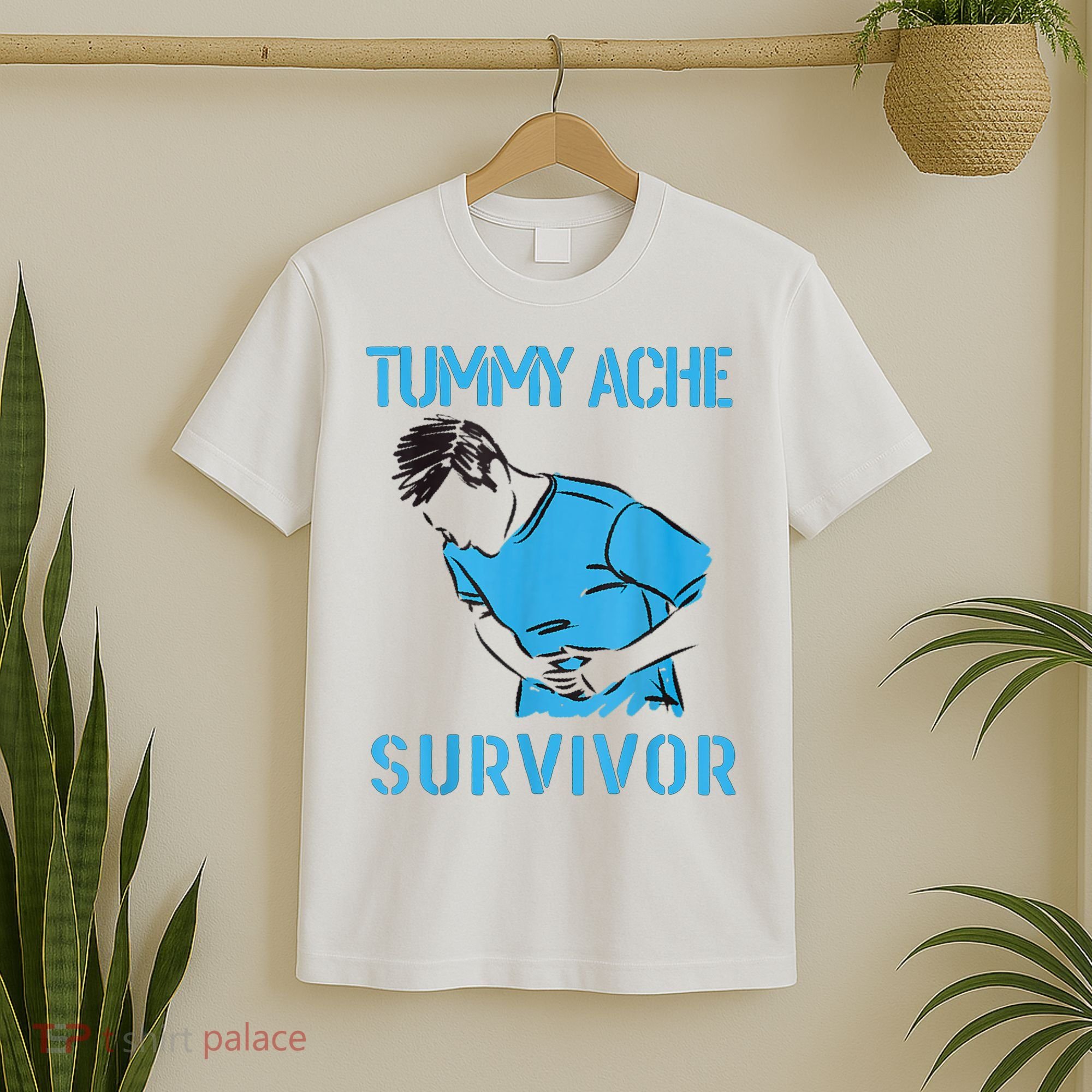 Tummy Ache Survivor Shirt Stomachache IBS Funny Women T-Shirt
