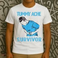 Tummy Ache Survivor Shirt Stomachache IBS Funny Women T-Shirt thumb 3